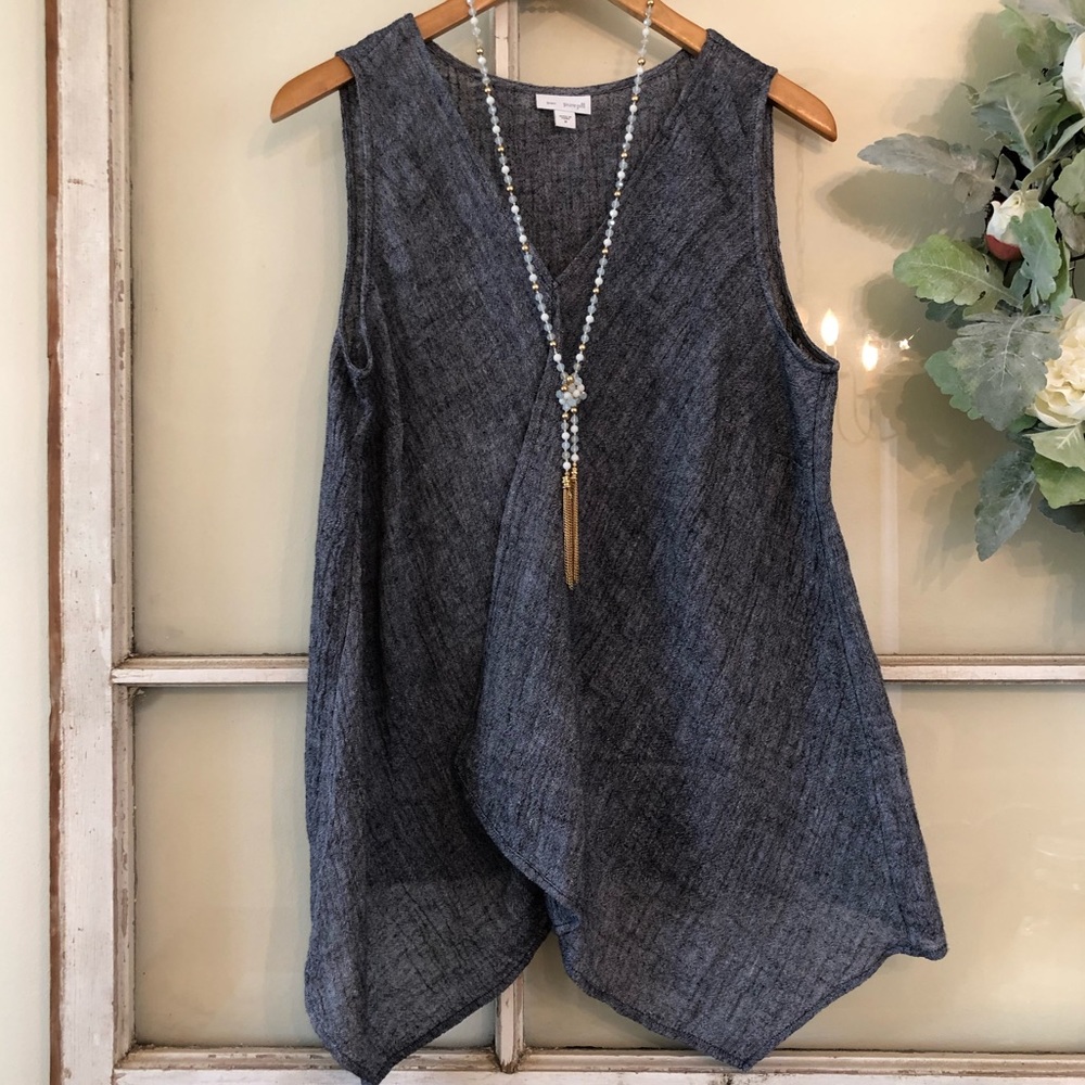 PureJill / Indigo Linen Tunic